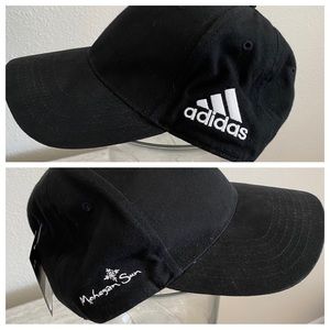 NWT Mohegan Sun Casino black adjustable fit baseball cap by Adidas